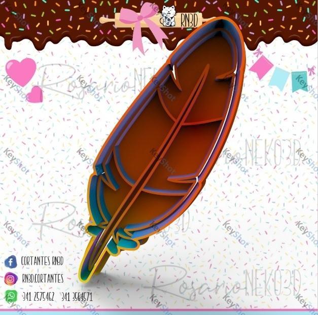 PLUME cookie cutter - FEATHER cookie cutter