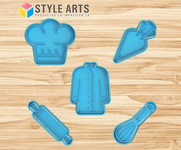 Cheff cook cookie cutters pack - Cookies