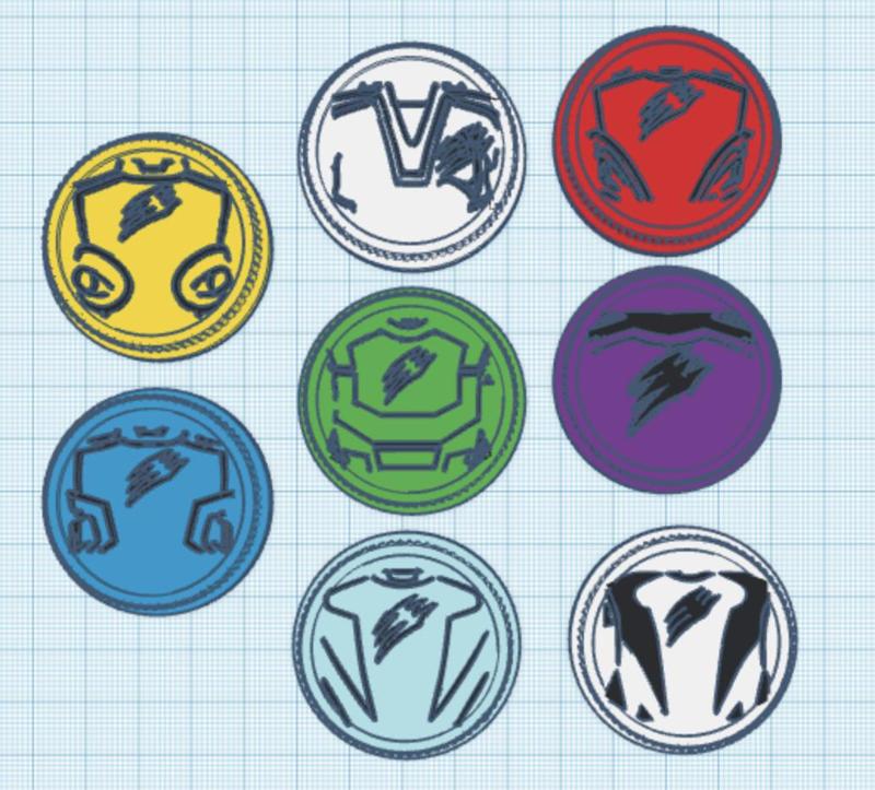 Power Rangers Jungle Fury/Juken Sentai Gekiranger Symbol Coins