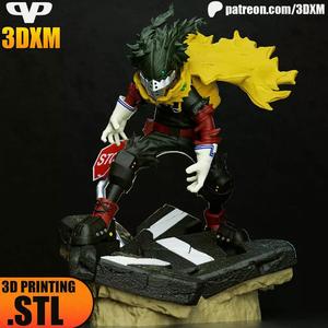 Dark Deku STL for 3D Printing 3DXM ChibiSTL