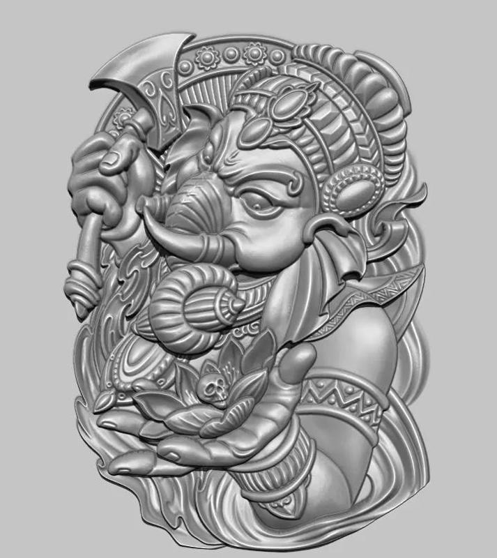 Ganesha Elephant Goddess stl