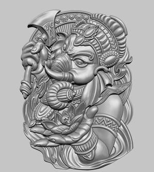 Ganesha Elephant Goddess stl