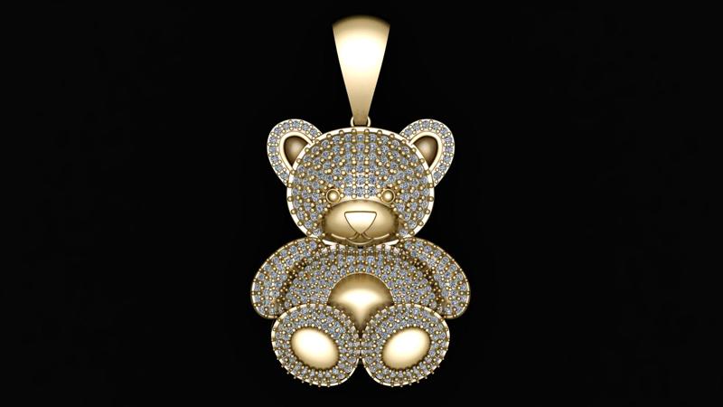 panda Hip Hop Pendant - 3D Printable Model