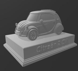 CAR COLLECTION CARTOON CAR CITREON 2 CV
