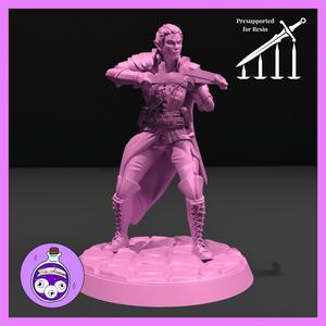 Elf Woman Mercenary Fighter