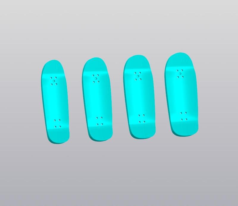 Shapes for Medium Fingerboard Mold