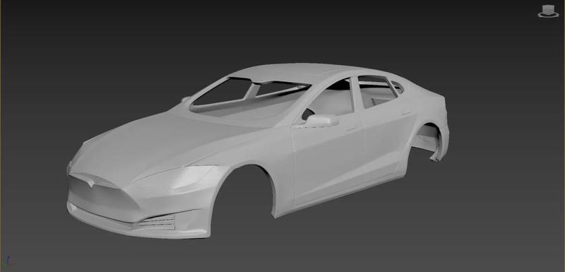 Tesla Model S Body for print