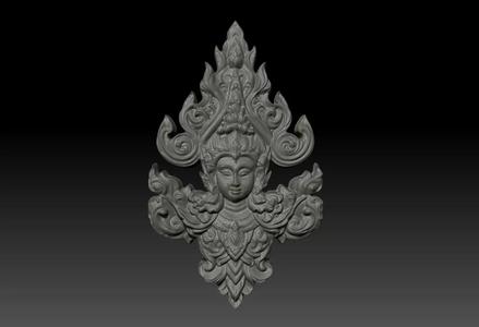 Thai Ornament Decor Bas Relied 02 - 231005