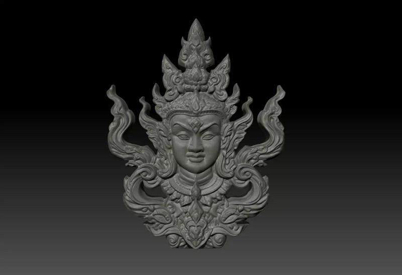 Thai Ornament Decor Bas Relied 03 - 231005