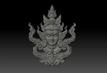 Thai Ornament Decor Bas Relied 03 - 231005
