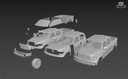 TOYOTA TUNDRA 2011 SEPARATED-READY TO PRINT