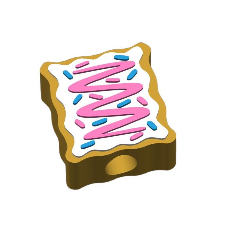 Frosted Toaster Pastry Straw Topper 2 sizes 3MF File included