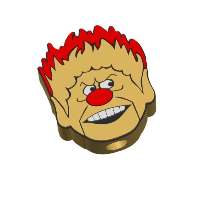 The HOT Guy Straw Topper 2 sizes 3MF File included