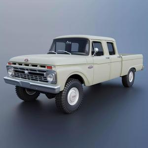 Pickup Truck F250 Crew Cab 1966