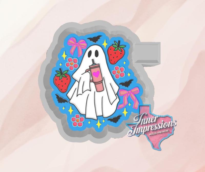 Cute Summer Stanley Ghost Freshie Mold