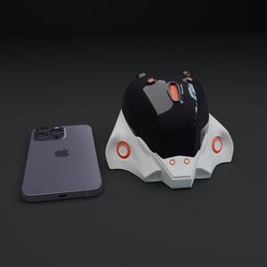 Miniature Cyberpunk Helmet – Futuristic Collectible, 3D Printable Desk Trinket