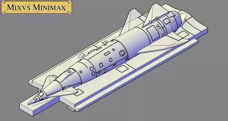 Avro Blue Steel Vulcan variant with folded fin
