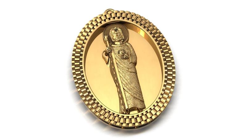 St. Jude Pendant – High Detail 3D Print Model (STL/3DM)