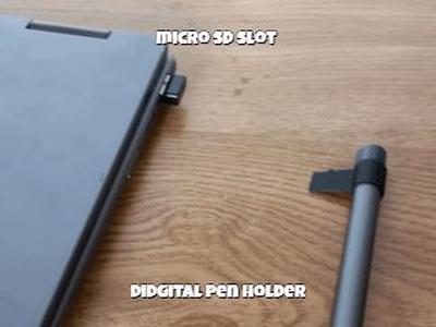 micro sd slot digital pen holder