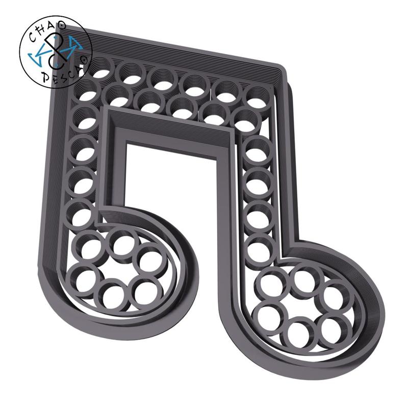 Double Corchea - Pop It - Cookie Cutter - Fondant - Polymer Clay