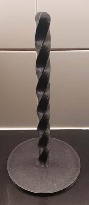 Vertical Helix Paper Towel Holder
