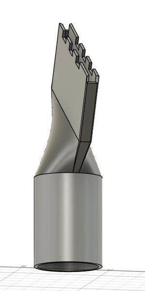 Vacuum Cleaner Adapter for Blind Rails