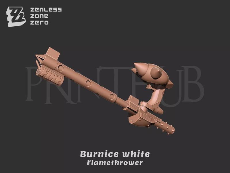 Burnice white Flamethrower Tank - Zenless zone zero