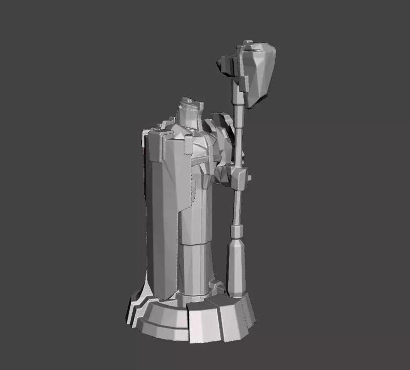 League of Legends Blue Turret 3D Model
