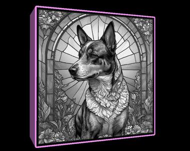 Lightbox Australian Cattle dog lithophane