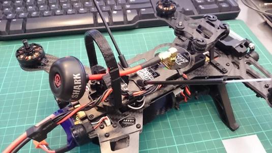 Walkera Runner 250 - Receiver / Antenna guard ( Require a Right Angle Crimp RF Adapter )