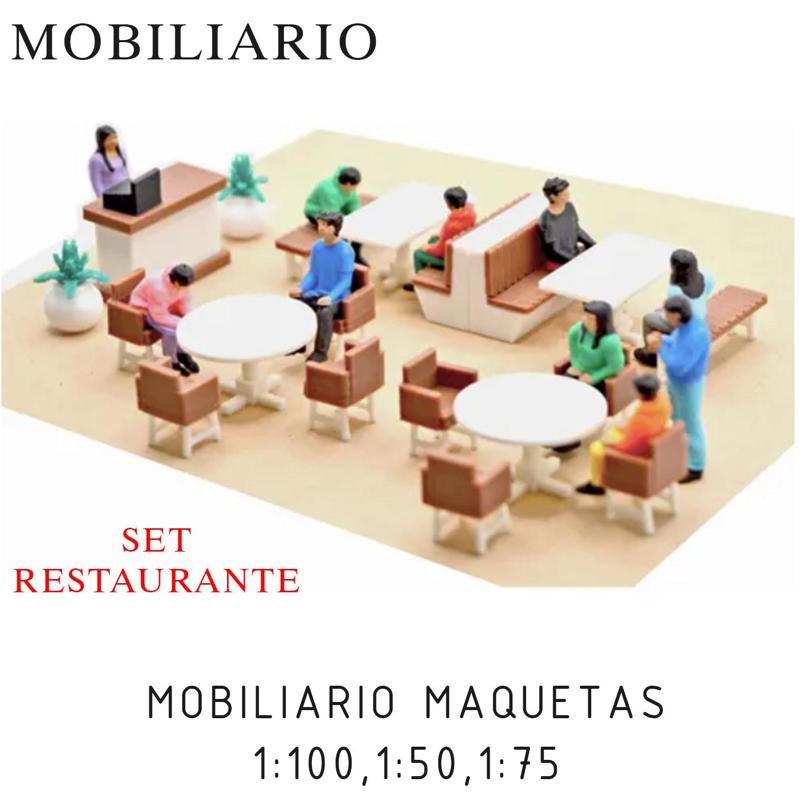 set restaurant furniture models