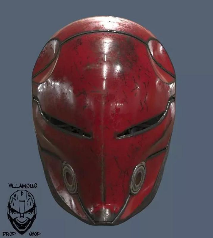 Red Hood Cyborg Ninja Helmet