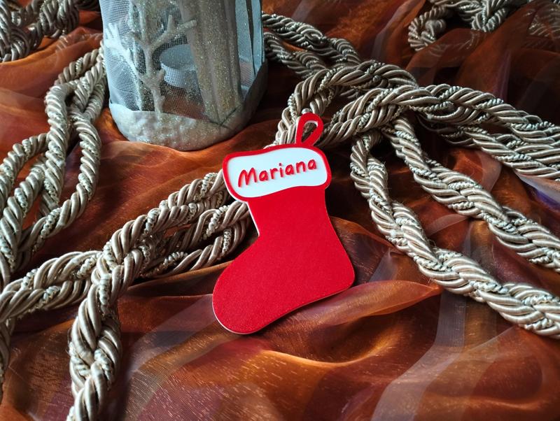 Customizable Christmas Stocking Ornament