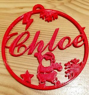 Chloé" Christmas bauble