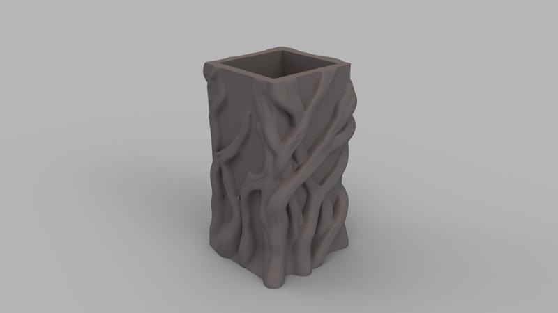 Organic Tree Root Pen Holder