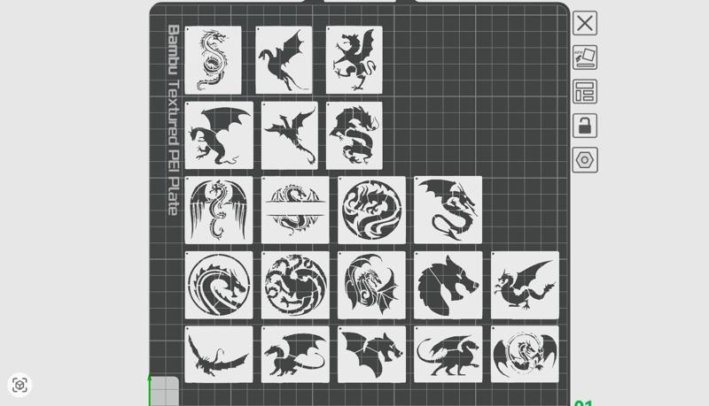 DRAGONS TEMPLATES X20