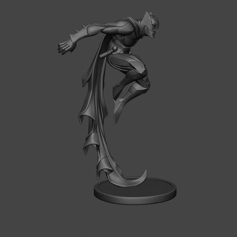 Batman Black & White Statue by Jonathan Matthews– 3D Printable Model
