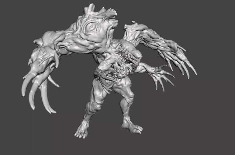 WILLIAM BIRKIN G STAGE 3 RESIDENT EVIL 2 REMAKE- HI-POLY STL