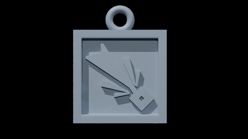 Arknights Keychain Blast Caster Icon - 3D Printable STL File