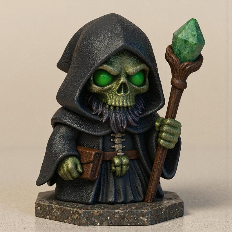 Undead Necromancer DnD 3d printable model