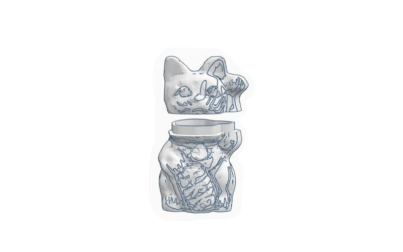 Money Cat Stash Container