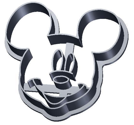Cookie cutter Mickey Mouse