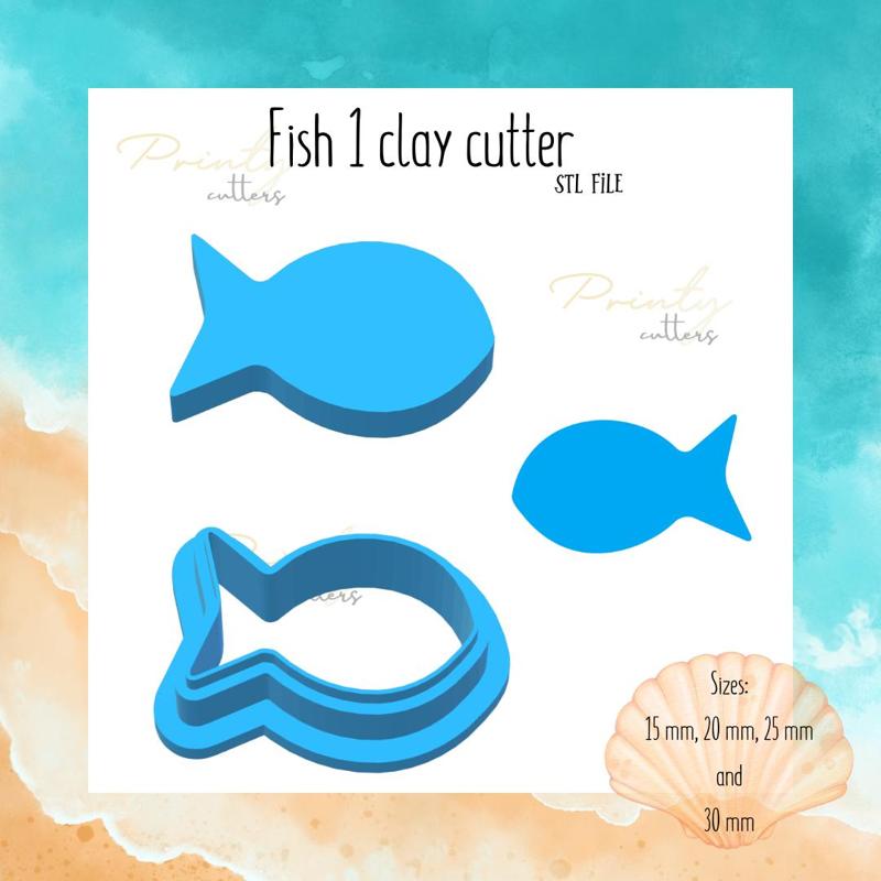 Fish clay cutter | Sea animal clay cutter | Summer clay cutter | Polymer clay tool | Clay cutter | Cookie cutter