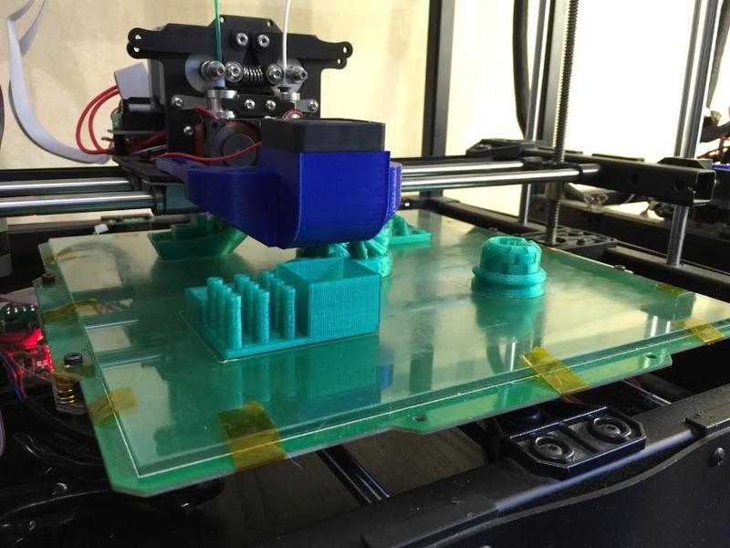 Part Fan Mount / Rigidbot / Mk8 Dual Alloy Mount Kit