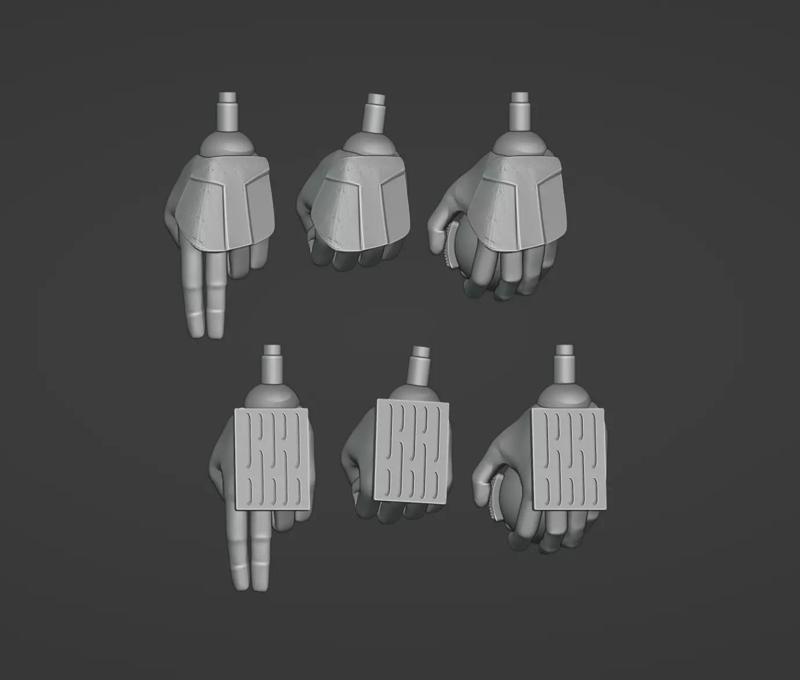 ANH Stormtrooper One-Twelfth Scale Hands