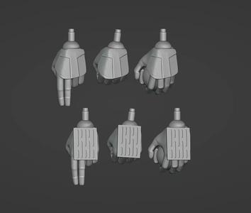 ANH Stormtrooper One-Twelfth Scale Hands