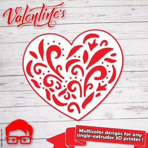 Valentines Day heart ornament gift for your loved one