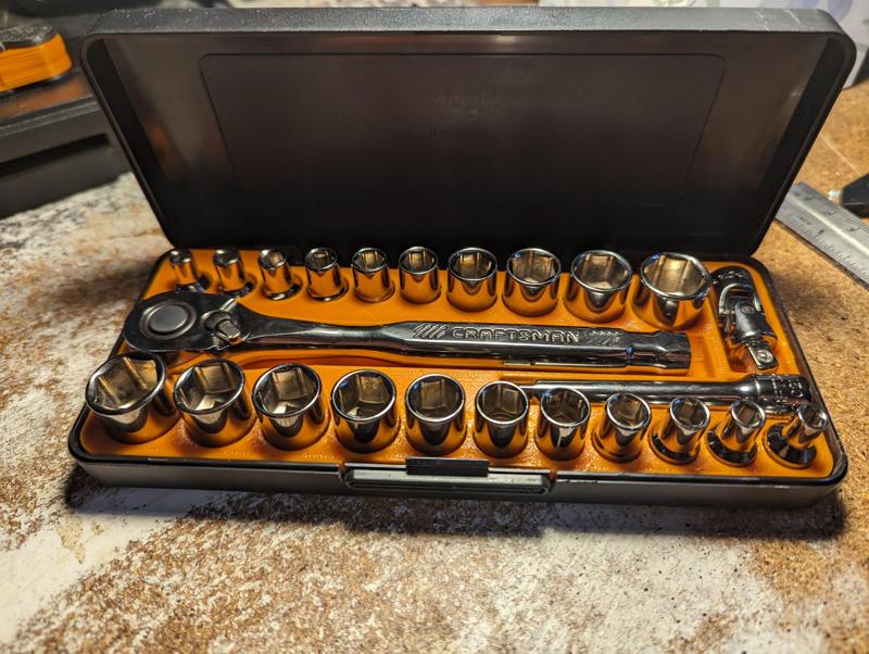 Socket Tray for Craftsman 24 Piece 1/4" Drive Set