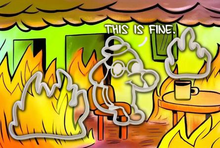 This Is Fine - Meme Cookie Cutter Set