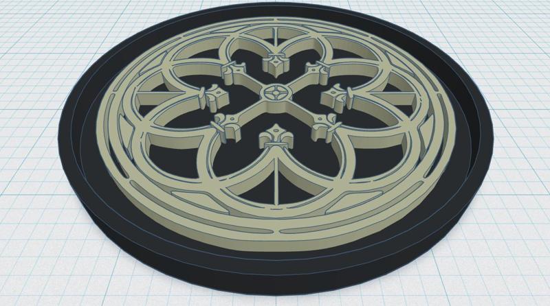 Gothic Rose Window Coaster 3